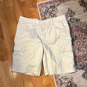Men's Cream Cargo Shorts